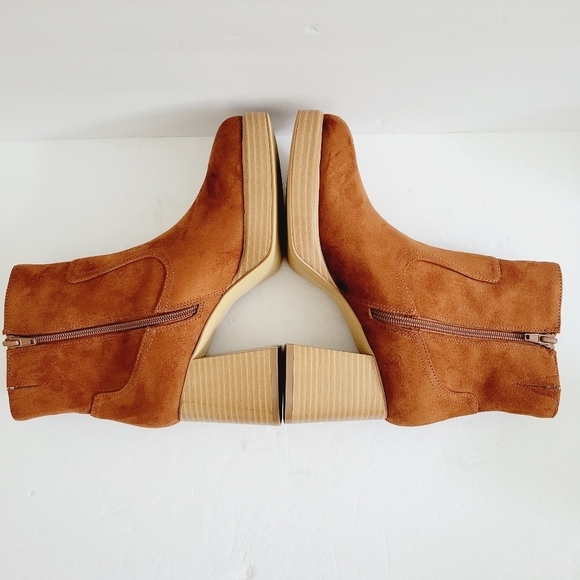 New BP Keyla Platform Bootie in Tan Chestnut, Size 7 - Picture 6 of 8